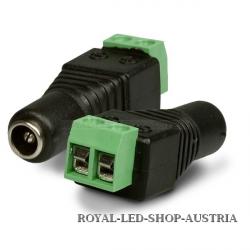 Rundbuchseadapter "FEMALE" 2-polig auf Klemme, Rundstecker*