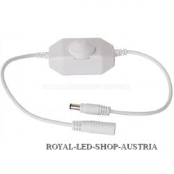 LED Dreh-Dimmer weiss, 2A, max. 48 Watt, Rundstecker Anschluss