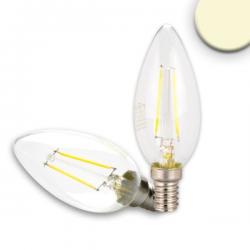 E14 LED Kerze, 2 Watt, klar, warmweiss, klar, dimmbar