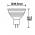 LED MR16 12HSMD 5 Watt, warmweiss, dimmbar